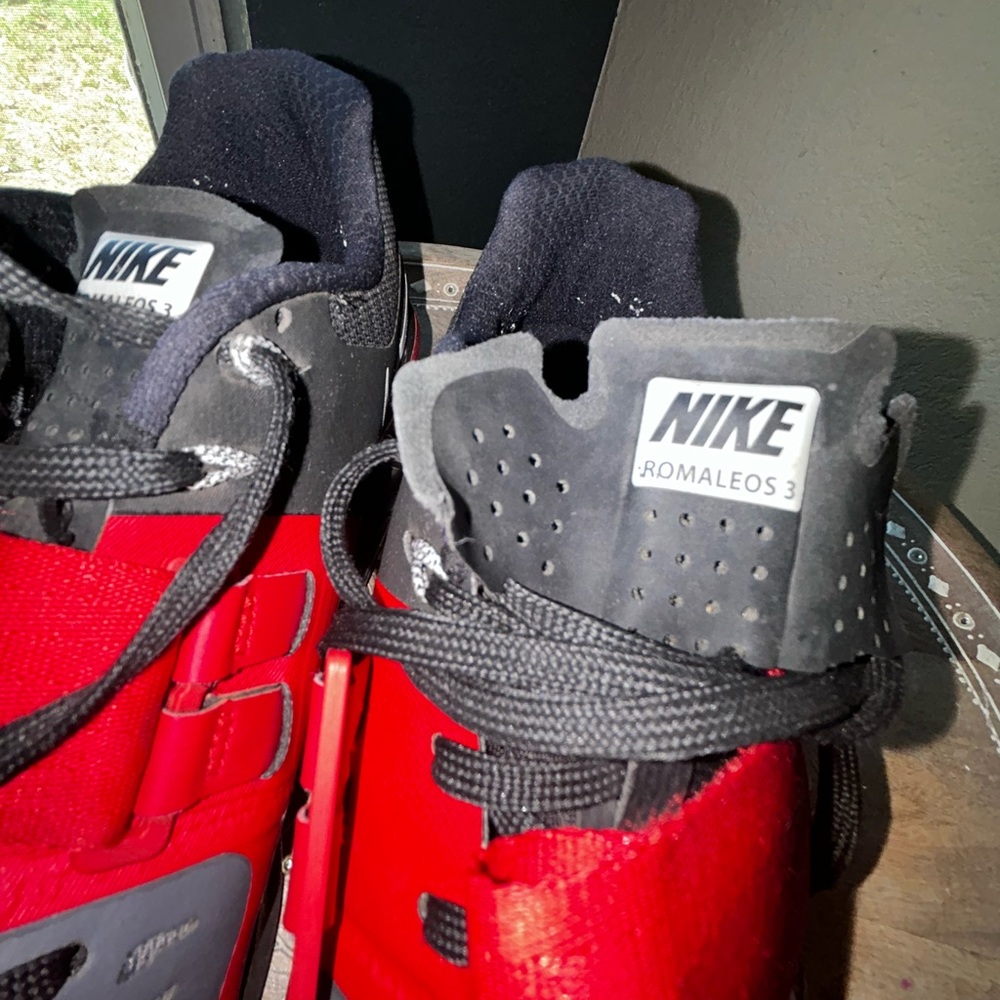 Nike Romaleos 3 Men's Weightlifting Shoes Black Red Gray White - Picture 2 of 7